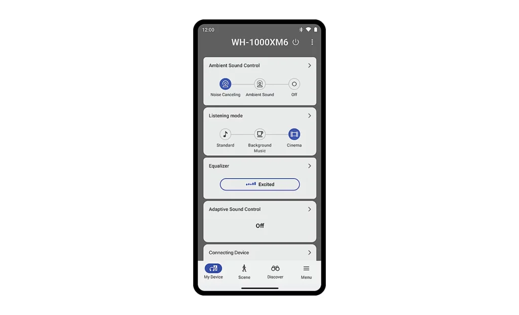 Application Sony Headphones Connect